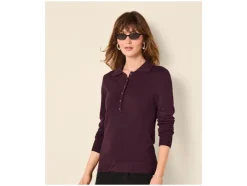 Polo de punto fino para mujer