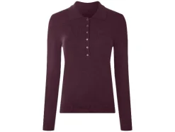 Polo de punto fino para mujer