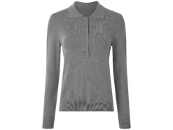 Polo de punto fino para mujer