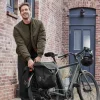 Portaequipajes delantero para bicicleta urbana + cesta / Bolsa portaequipajes doble para sistema AVS Click.