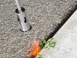 Quemador de malas hierbas con cartucho de gas