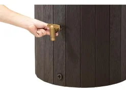 4rain Depósito de agua de lluvia »Madera«, 220 litros, aspecto de madera.