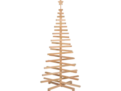 Árbol de Navidad de madera con ramas giratorias