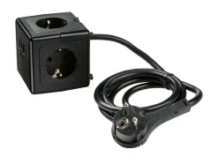 Regleta en cubo con puertos USB