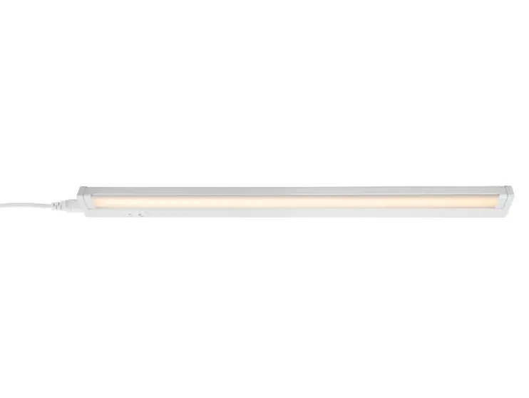 Regleta LED bajo armario con 3 tonos de blanco seleccionables.