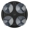 Reloj de baño radio controlado, con 4 ventosas traseras.