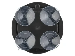 Reloj de baño radio controlado, con 4 ventosas traseras.