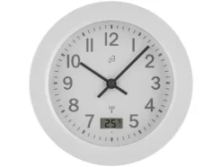 Reloj de baño radio controlado, con 4 ventosas traseras.