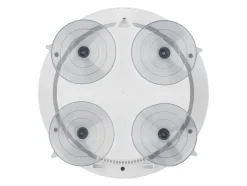Reloj de baño radio controlado, con 4 ventosas traseras.