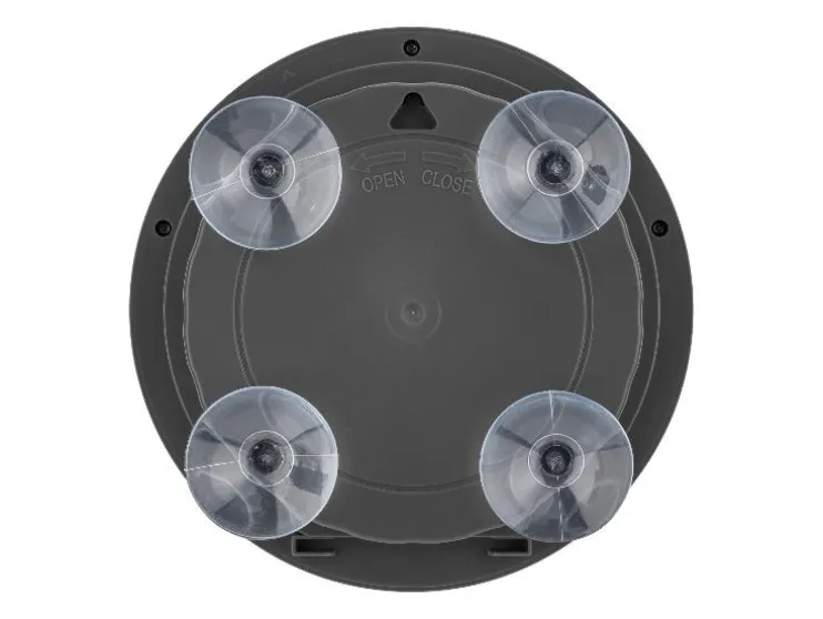 Reloj de baño radio controlado, con 4 ventosas traseras.