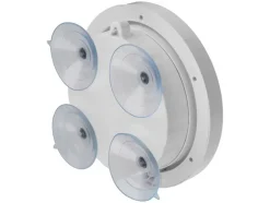 Reloj de baño radio controlado, con 4 ventosas traseras.