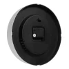 Reloj de pared con termómetro e higrómetro.