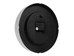 Reloj de pared con termómetro e higrómetro.