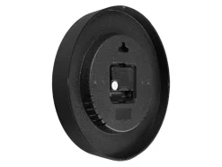 Reloj de pared con termómetro e higrómetro.