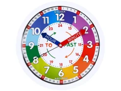 Reloj de pared educativo analógico