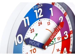 Reloj de pared educativo analógico
