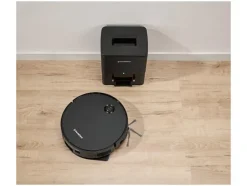 Robot aspirador 2 en 1 con estación de vaciado.