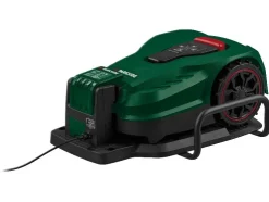 Robot cortacésped de 20 V City Smart »PAMRC 250 A1 City«, con batería y estación de carga.