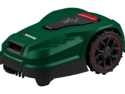 Robot cortacésped de 20 V City Smart »PAMRC 250 A1 City«, con batería y estación de carga.