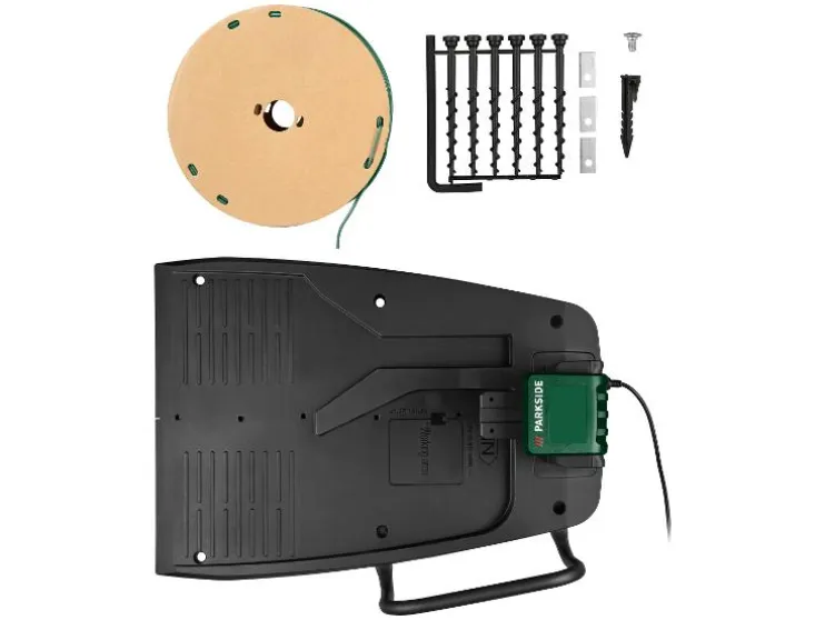 Robot cortacésped de 20 V »PAMRS 1000 A1«, con batería y estación de carga.