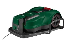 Robot cortacésped de 20 V »PAMRS 1000 A1«, con batería y estación de carga.