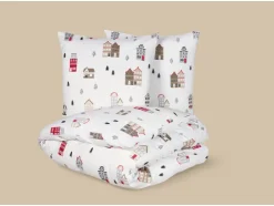 Ropa de cama de franela reversible, 260 x 220 cm