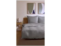Ropa de cama de lujo de satén, mezcla de algodón y bambú, 260 x 220 cm