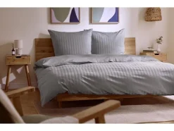 Ropa de cama de lujo de satén, mezcla de algodón y bambú, 260 x 220 cm