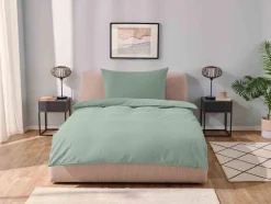 Ropa de cama de mezcla de lino 150 x 220 cm
