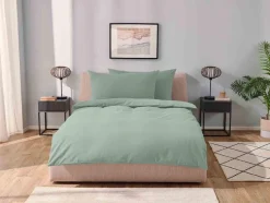 Ropa de cama de mezcla de lino 260 x 220 cm