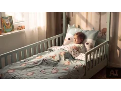 Ropa de cama reversible de satén y microfibra infantil, 150 x 220 cm