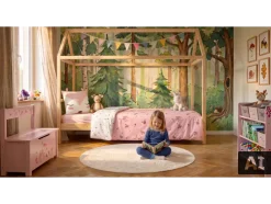 Ropa de cama reversible de satén y microfibra infantil, 150 x 220 cm