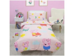 Ropa de cama reversible infantil »Bluey / Peppa Pig« 150 x 220 cm