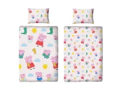 Ropa de cama reversible infantil »Bluey / Peppa Pig« 150 x 220 cm