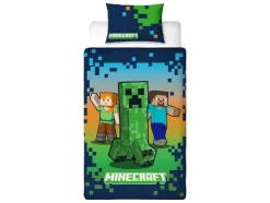 Ropa de cama reversible Minecraft / Pokémon 150 x 220 cm