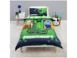 Ropa de cama reversible Minecraft / Pokémon 150 x 220 cm