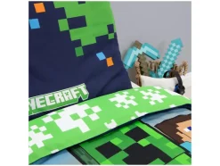 Ropa de cama reversible Minecraft / Pokémon 150 x 220 cm