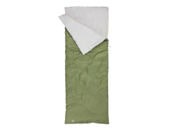 Saco de dormir tipo sobre, con cremallera de 2 vías.