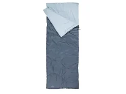 Saco de dormir tipo sobre, con cremallera de 2 vías.