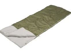 Saco de dormir tipo sobre, con cremallera de 2 vías.