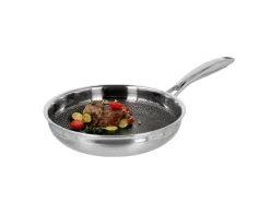 Sartén de acero inoxidable prémium con estructura de panal, Ø 24 cm.
