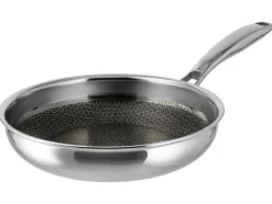 Sartén de acero inoxidable prémium con estructura de panal, Ø 24 cm.
