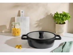 Sartén de servicio de aluminio fundido, Ø 28 cm.