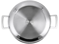 Sartén de servir de acero inoxidable prémium con estructura de nido de abeja, Ø 28 cm.