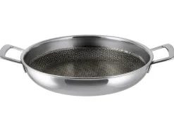 Sartén de servir de acero inoxidable prémium con estructura de nido de abeja, Ø 28 cm.