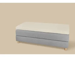 Sábana bajera ajustable bi-elástica para somier tapizado, 90-100 x 200 cm, altura de puente hasta 10 cm.