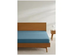 Sábana bajera ajustable de punto bi-elástico, 140-160 x 200 cm.