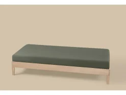 Sábana bajera de punto de jersey con lino, 90-100 x 200 cm.