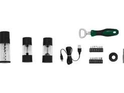 Set de atornillador recargable de 4 V »PAS 4 D7« - con accesorios para barbacoa, sin fuente de alimentación USB.