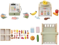 Set de caja registradora / Set de balanza / Set de cajas para alimentos / Cesta de la compra